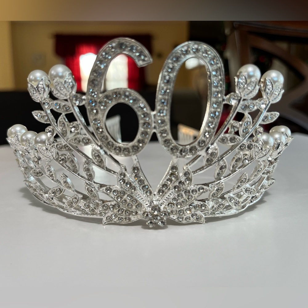 60th Birthday tiara and sash!